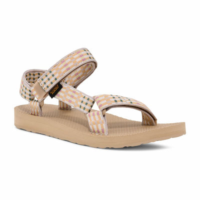 Teva Women ORIGINAL UNIVERSAL MODERN CHECK TAUPE